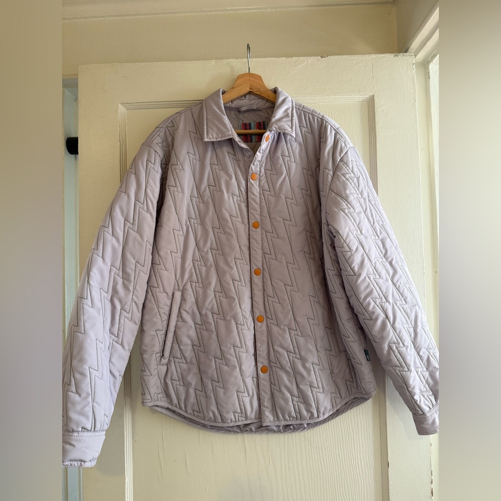 NWT Urban Outfitters Quilted Lightning Bolt Shirt Jacket